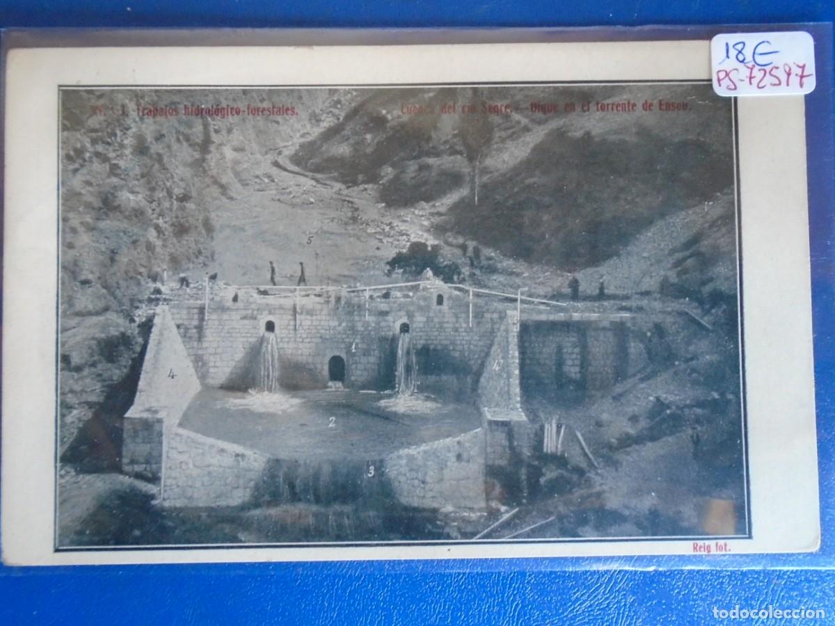 Postales: (PS-72597)TRABAJOS HIDROLOGICO FORESTALES-CUENCA DEL RIO SEGRE EN EL TORRENTE DE ENSEU