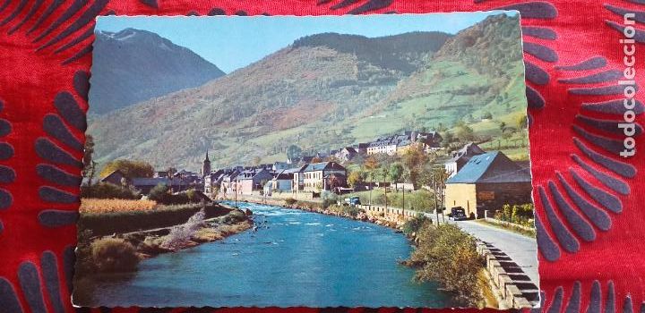 Postales: PIRINEOS DE LERIDA-V49B-I-EL VALLE DE ARAN-EL RIO GARONA A SU PASO POR BOSOT-DL B.12.359- IV