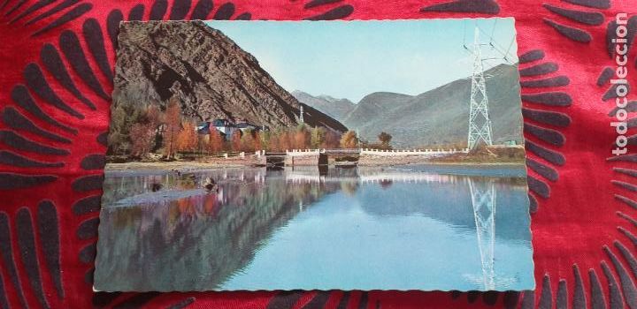 Postales: PIRINEOS DE LERIDA-V49B-I-EL PALLARS-LA GUINGUETA Y SU LAGO-DL B.13951-V