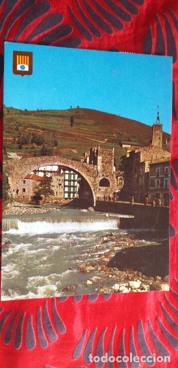 Postales: PIRINEO CATALAN-V49B-II-GIRONA-CAMPRODON-PUENTE ROMANICO.