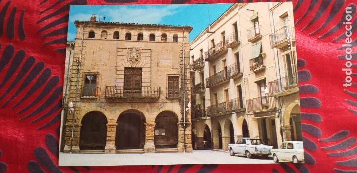 Postales: CATALU&Ntilde;A-V49B-II-LERIDA-AGRAMUNT-FACHADA DEL AYUNTAMIENTO-DL B-29.739-XIV-RENACIMIENTO SIGLO XV