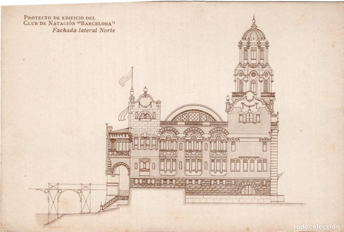 Postales: BARCELONA. CLUB DE NATACI&Oacute;N. PROYECTO DEL EDIFICIO - Foto 1