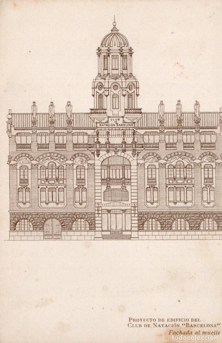 Postales: BARCELONA. CLUB DE NATACI&Oacute;N. PROYECTO DEL EDIFICIO - Foto 1