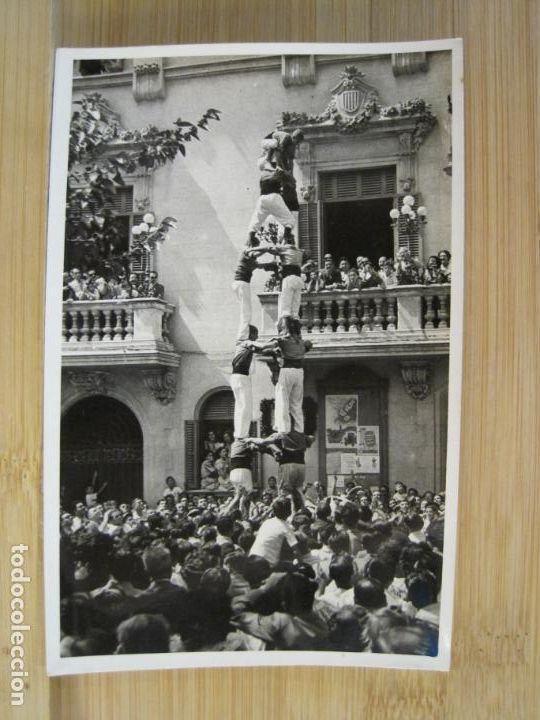 Postkarten: VILAFRANCA DEL PENEDES-CASTELLERS-FOTOGRAFICA-ARCHIVO CUYAS-POSTAL ANTIGUA-(101.285)