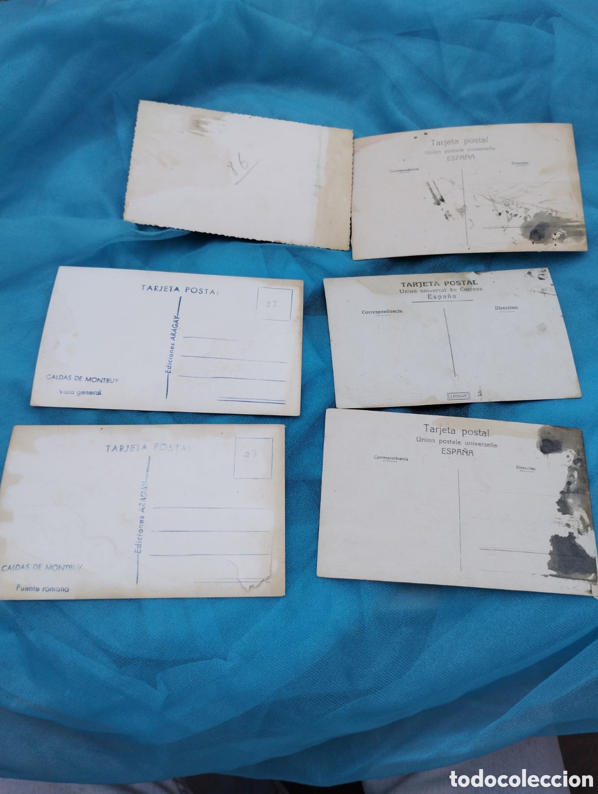 Postales: Lote de 6 postales de caldes de Montbui - Foto 4