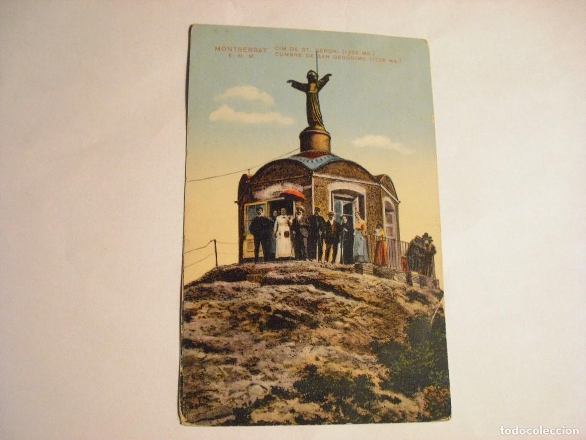 Cartoline: MONTSERRAT, CIM DE ST, GERONI . CIRCULADA.