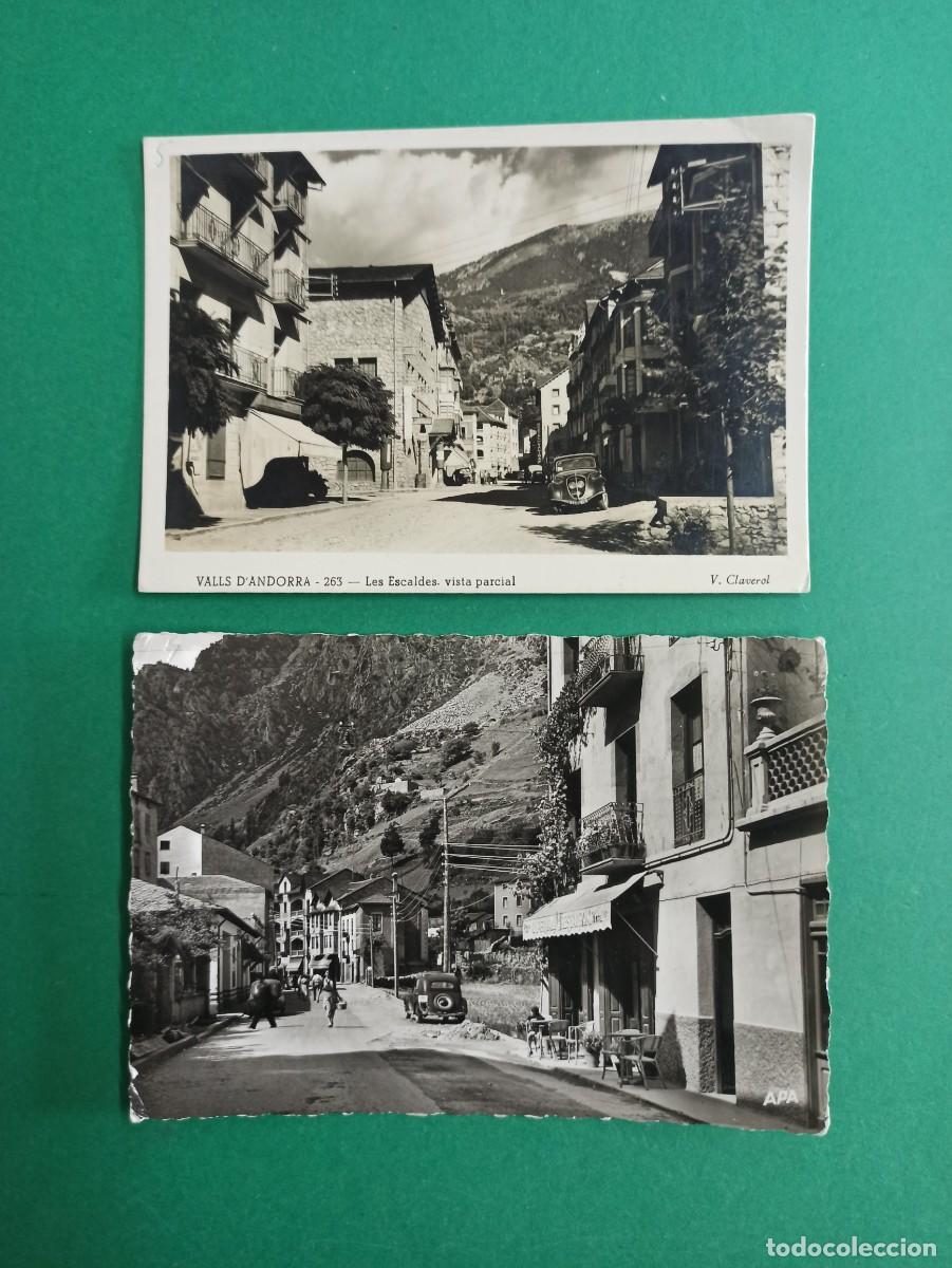 Postales: 2 Antiguas fotografias de Valls d'Andorra.