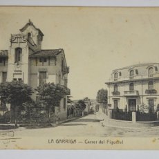 Postales: ANTIGUA POSTAL CPA, LA GARRIGA , CARRER DEL FIGUERAL, 1936, VER FOTOS. Lote 399137074