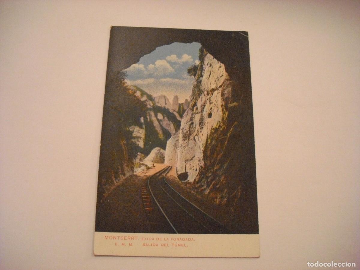 Postales: MONTSERRAT. SALIDA DEL TUNEL, SIN CIRCULAR. - Foto 1