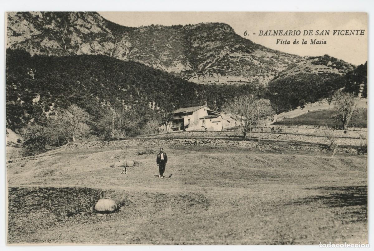 Cartoline: a08553 Balneari De Sant Vicens Vista De La Masia N&ordm;6 sc