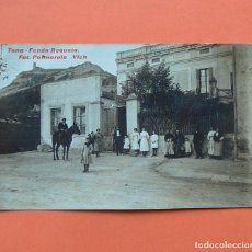 Postales: TONA - FONDA ROQUETA - FOTO PALMAROLA - VICH - BARCELONA - ESCRITA EN 1914. Lote 400042744