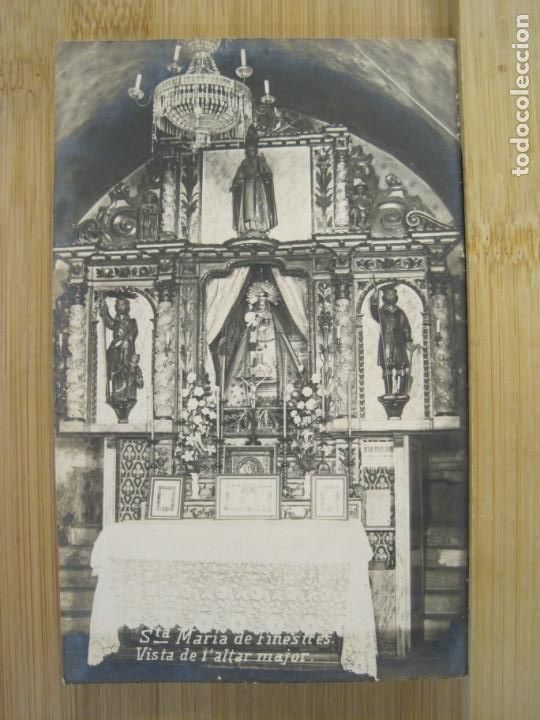 Postcards: SANTA MARIA DE FINESTRES-VISTA DE L'ALTAR MAJOR-FOTOGRAFICA-POSTAL ANTIGUA-(101.653)