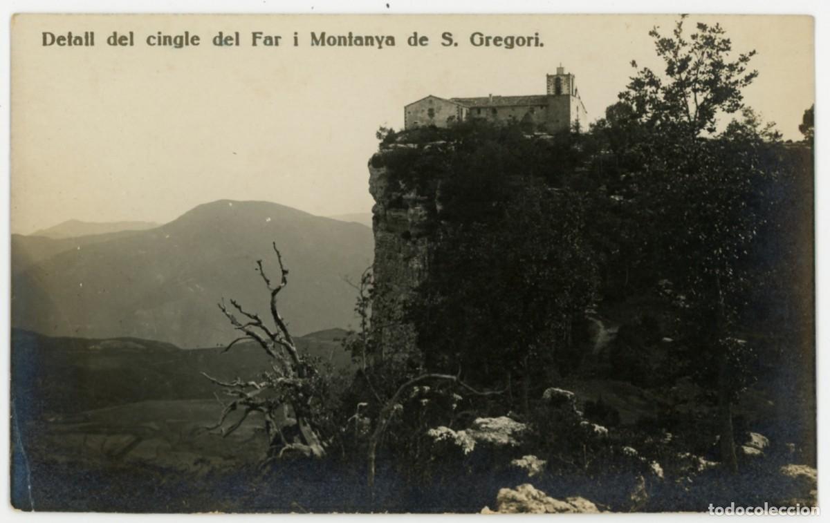 Postkarten: a08603 santuari del far detall de cingle i muntanya de sant gregori sc fotografica