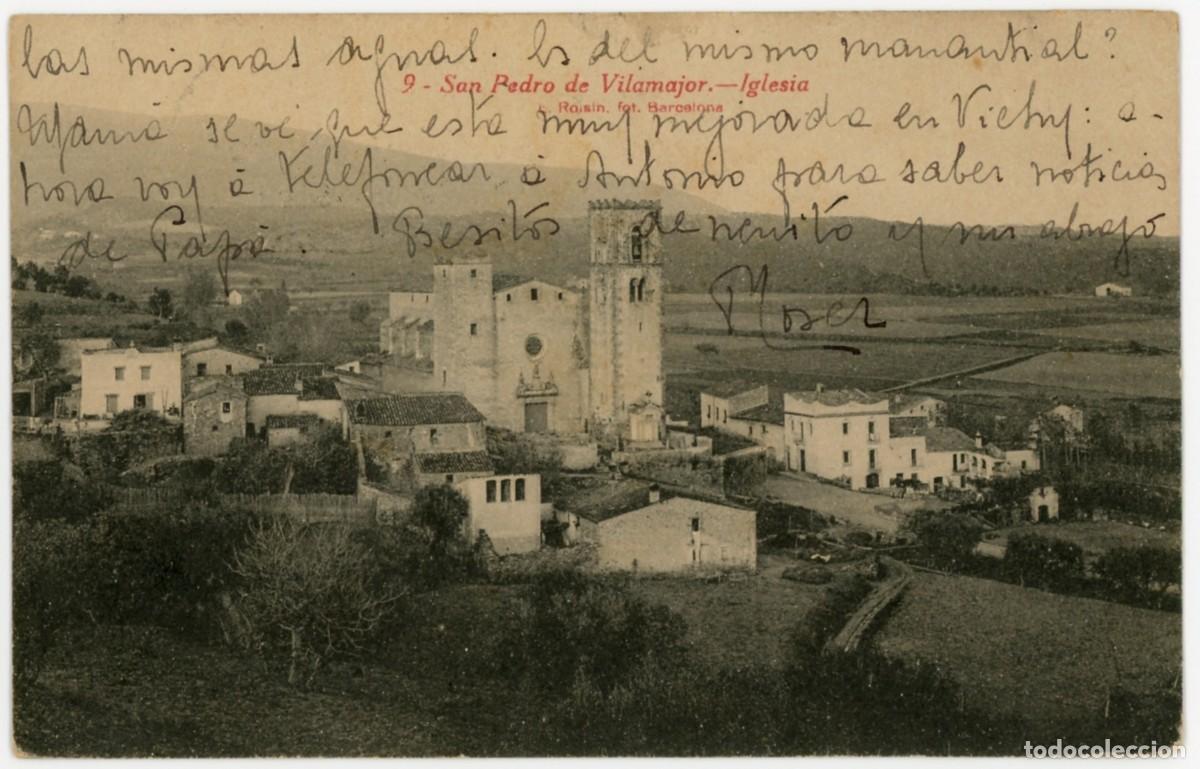 Cartoline: a08647 sant pere de vilamajor iglesia roisin n&ordm;9 circulada 1913