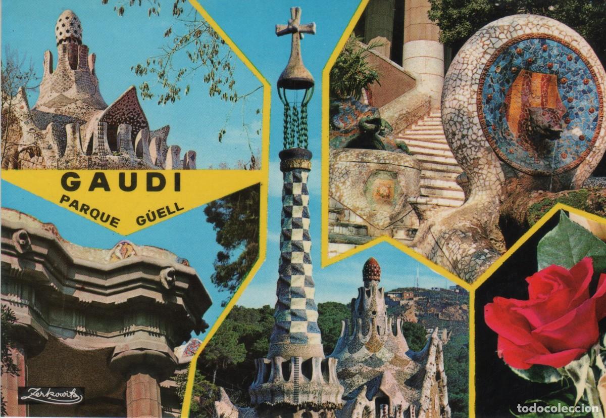 Postales: POSTAL-PARQUE G&Uuml;ELL-BARCELONA - Foto 1