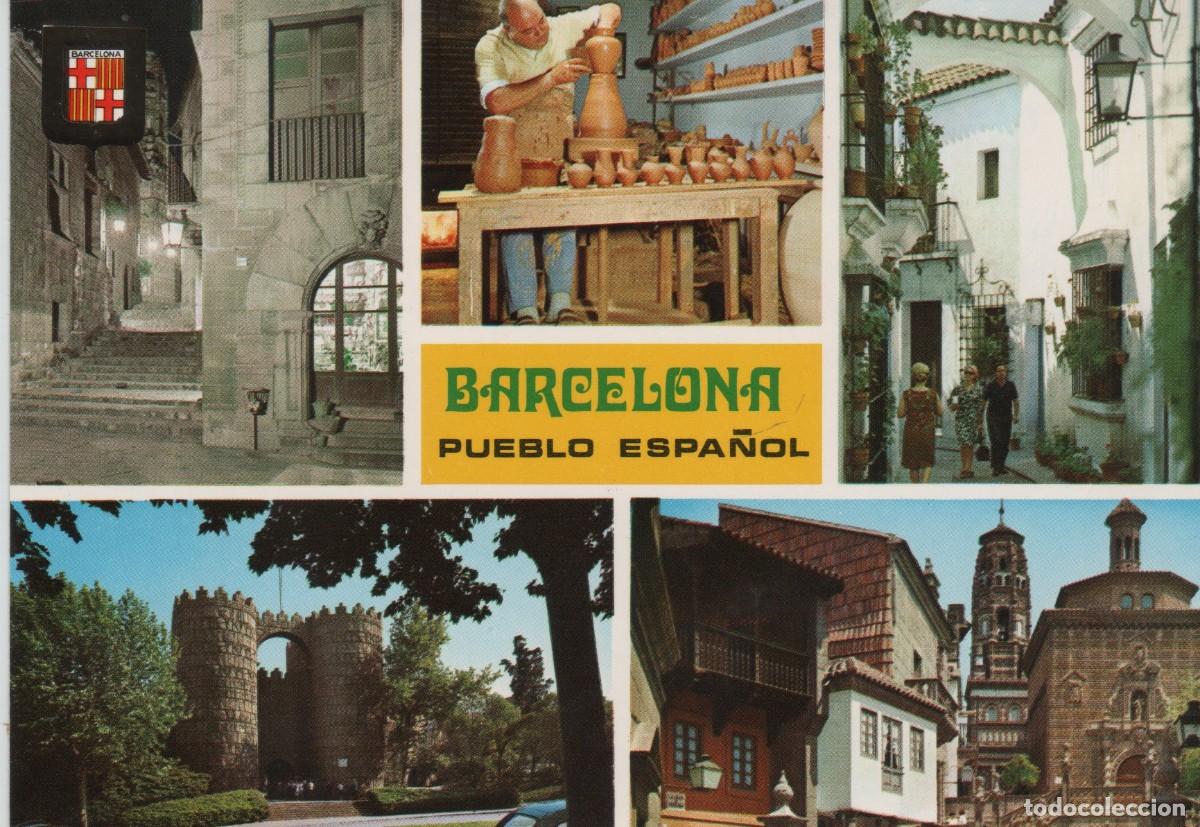 Postales: POSTAL- PUEBLO ESPA&Ntilde;OL-BARCELONA