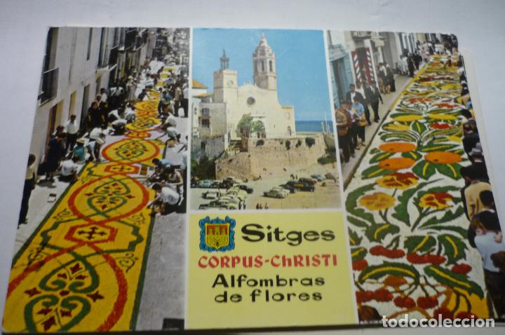 Postales: postal sitges corpus alfombras - Foto 1