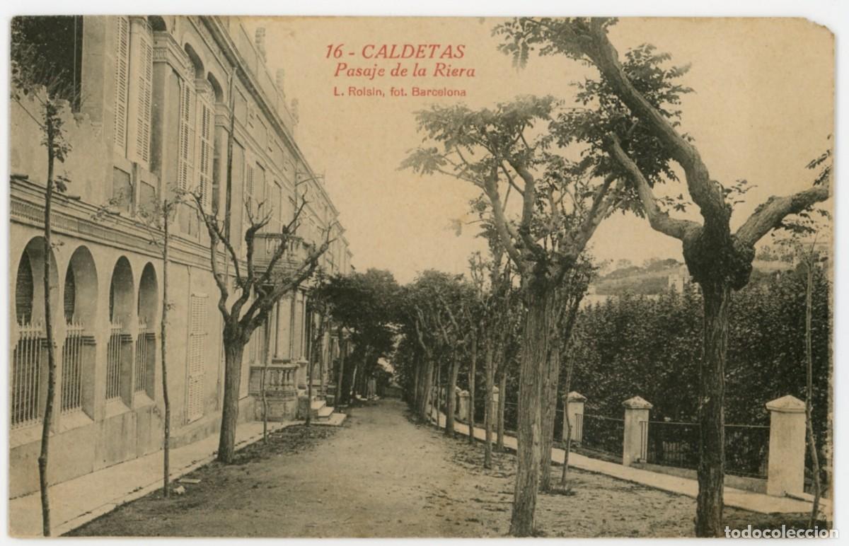 Cartoline: a08658 caldetes pasaje de la riera roisin n&ordm;16 escrita