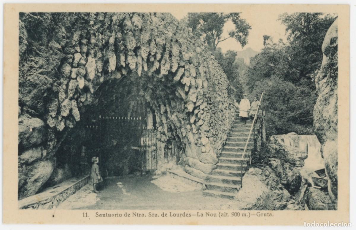 Cartoline: a08671 la nou santuari de ntra sra de lourdes gruta roisin n&ordm;11 sc