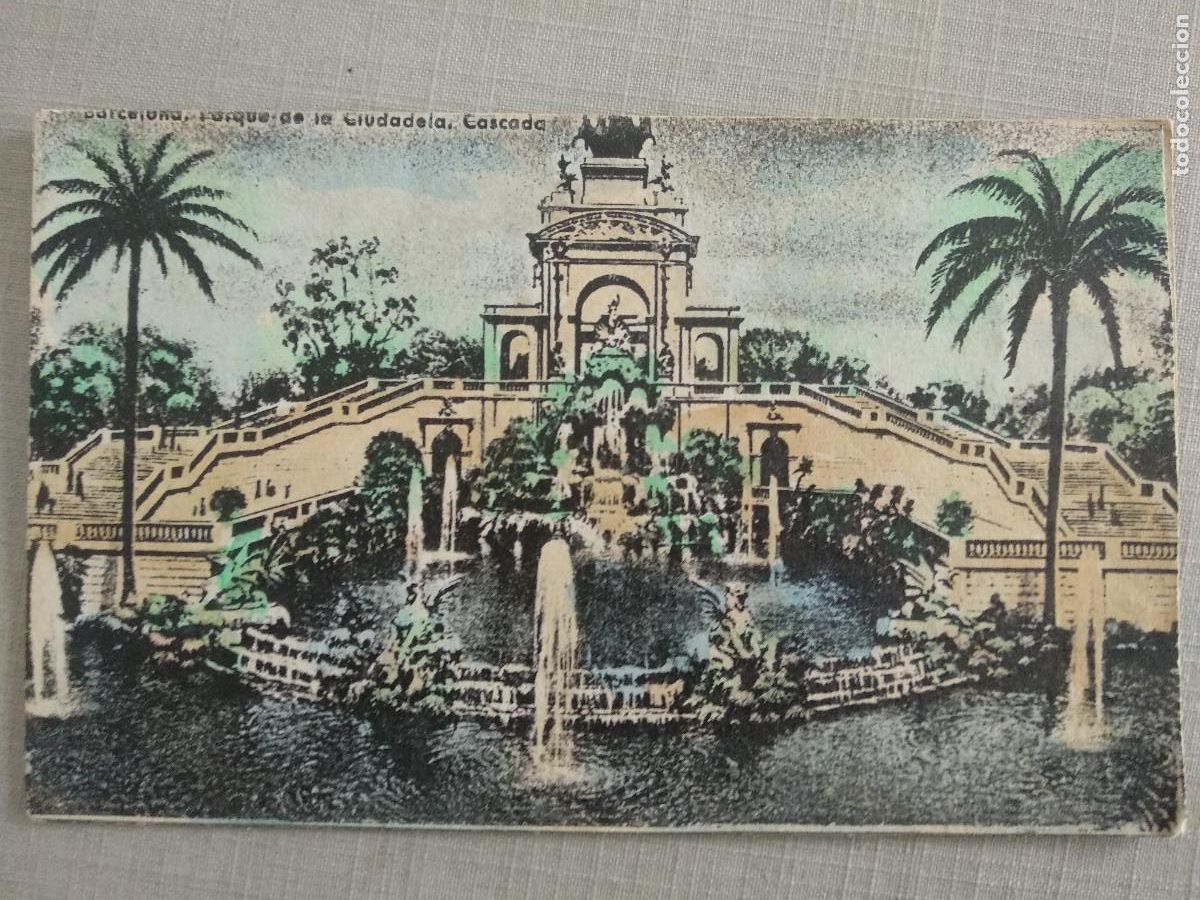 Postales: BARCELONA. PARQUE DE LA CIUDADELA. CASCADA. - Foto 1