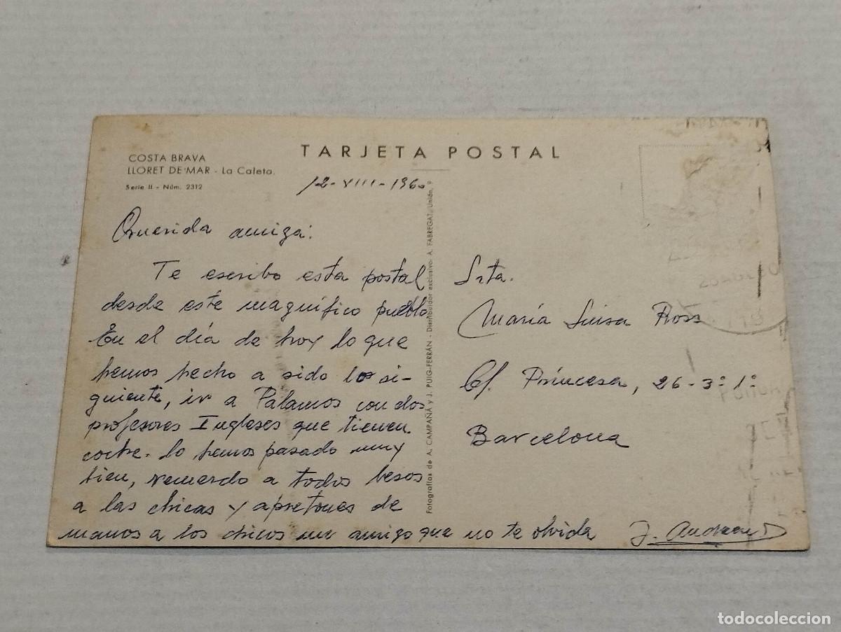 Postales: SELVA - POSTAL LLORET DE MAR - LA CALETA - Foto 2