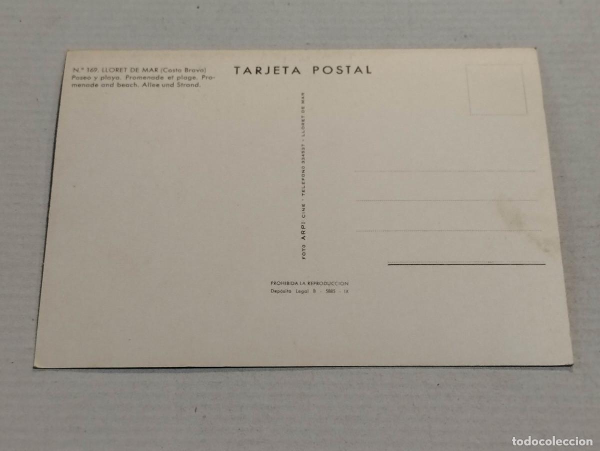 Postales: SELVA - POSTAL LLORET DE MAR - PASEO Y PLAYA - Foto 2