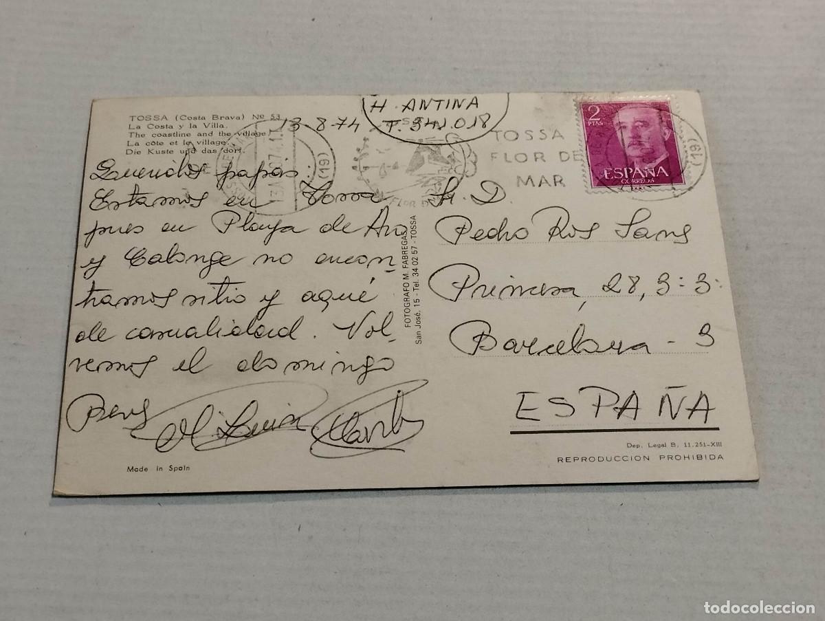 Postales: SELVA - POSTAL TOSSA DE MAR - LA COSTA Y LA VILLA - Foto 2