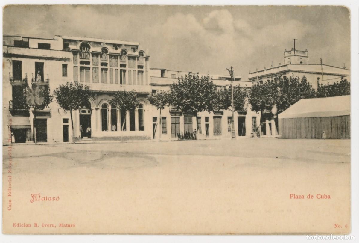 Cartoline: a08734 mataro plaza de cuba schoenfeld n&ordm;6 sc reverso sin dividir