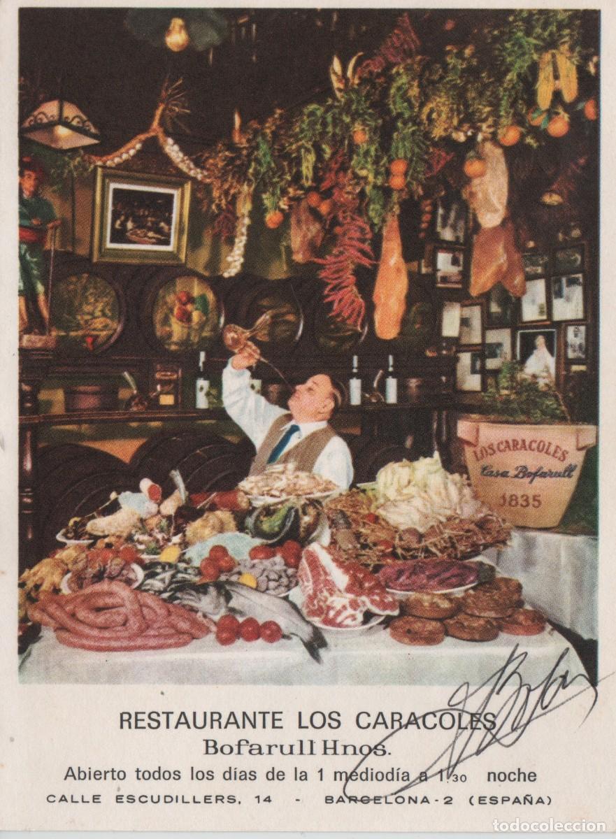 Postales: POSTAL-RESTAURANTE LOS CARACOLES-BARCELONA