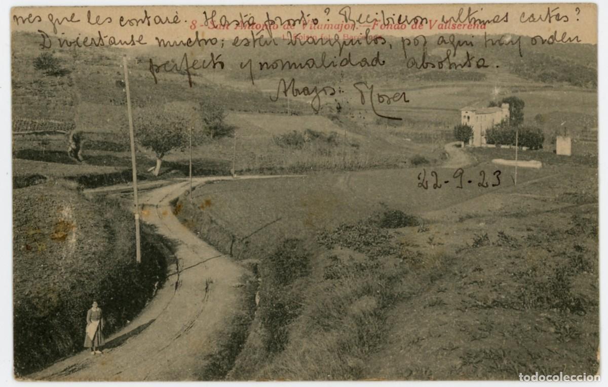 Postkarten: a08763 sant antoni de vilamajor fondo de vallserena roisin n&ordm;8 circulada 1923