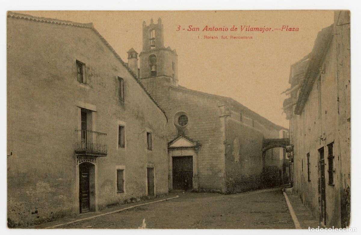 Postales: a08767 sant antoni de vilamajor plaza roisin n&ordm;3 circulada 1923