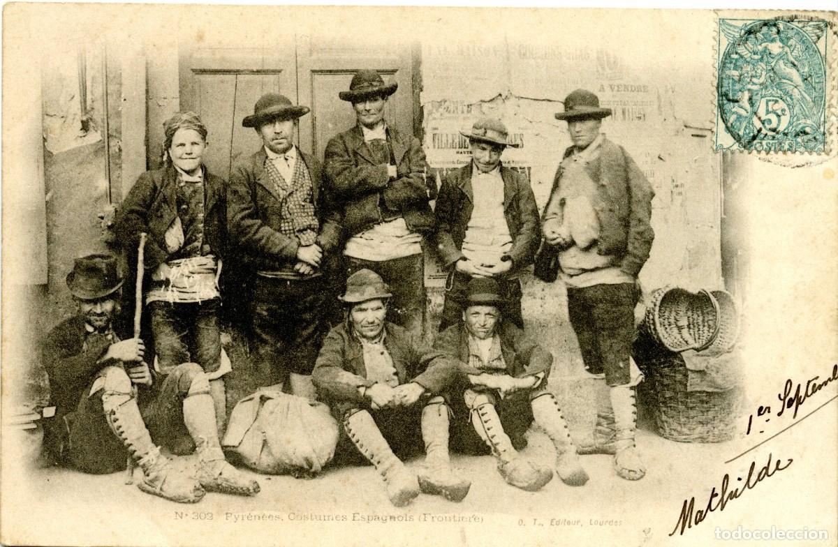 Postales: Pirineos. Costumbres espa&ntilde;olas. Dorso sin dividir