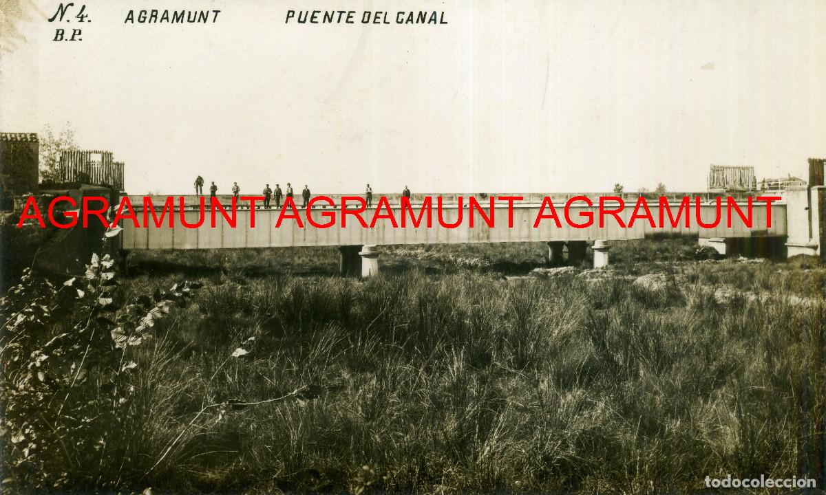 Postales: AGRAMUNT - PUENTE DEL CANAL - Foto 1