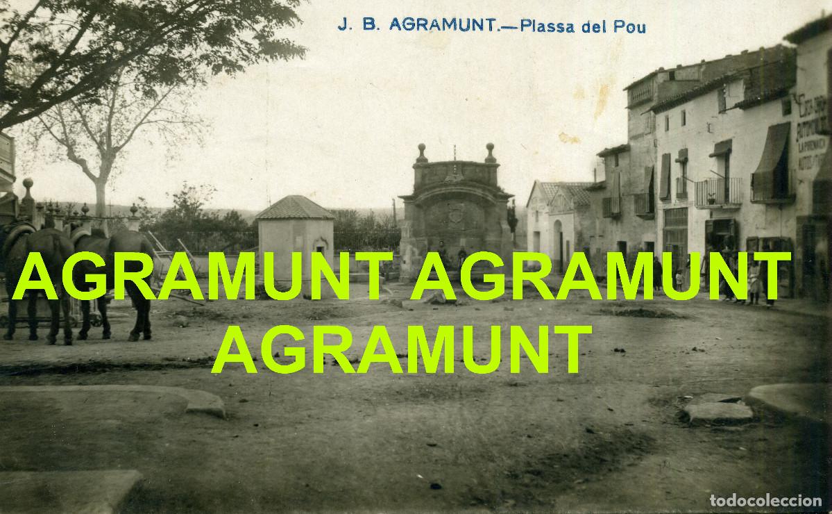 Postales: AGRAMUNT - PLA&Ccedil;A DEL POU - Foto 1