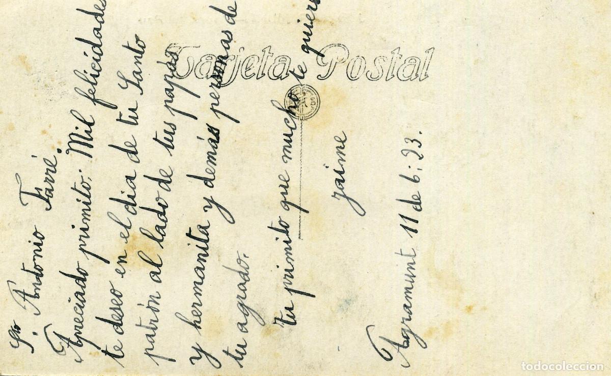 Postales: AGRAMUNT - PLA&Ccedil;A DEL POU - Foto 2