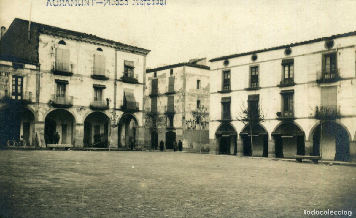 Postales: AGRAMUNT - PLASSA MERCADAL - Foto 1