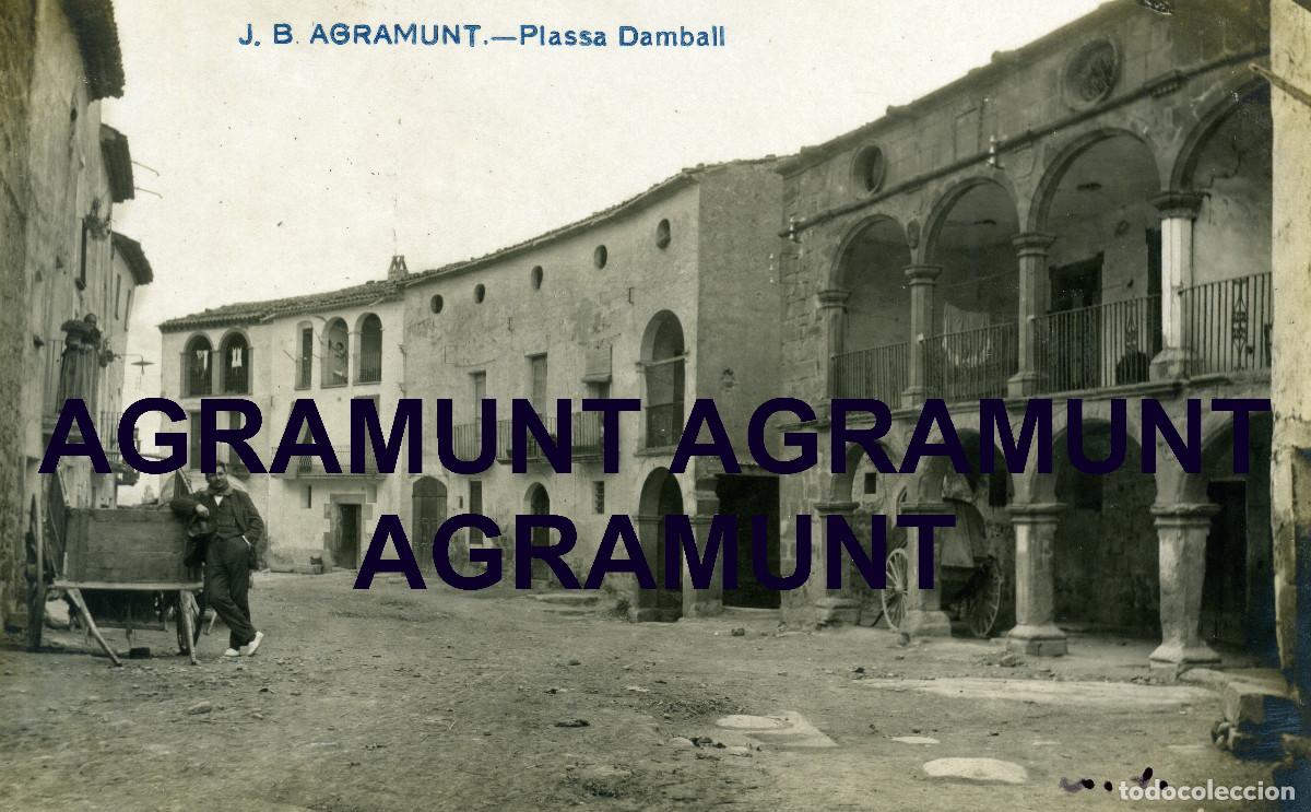 Postales: AGRAMUNT - PLA&Ccedil;A DAMBALL - Foto 1