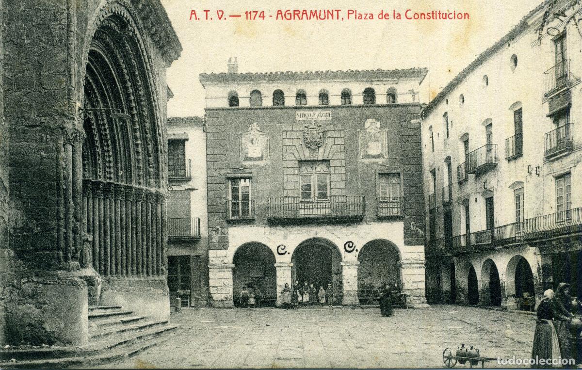 Postales: AGRAMUNT - PLAZA DE LA CONSTITUCION - Foto 1
