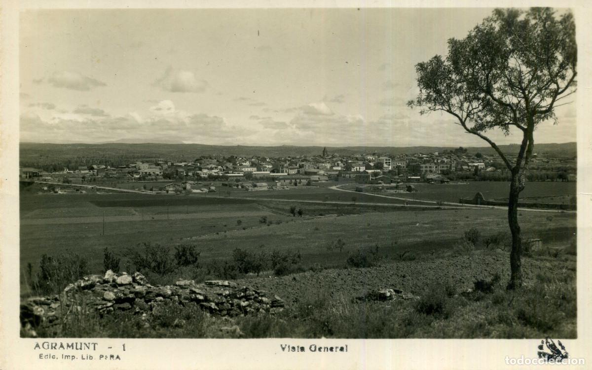 Postales: AGRAMUNT - VISTA GENERAL - Foto 1