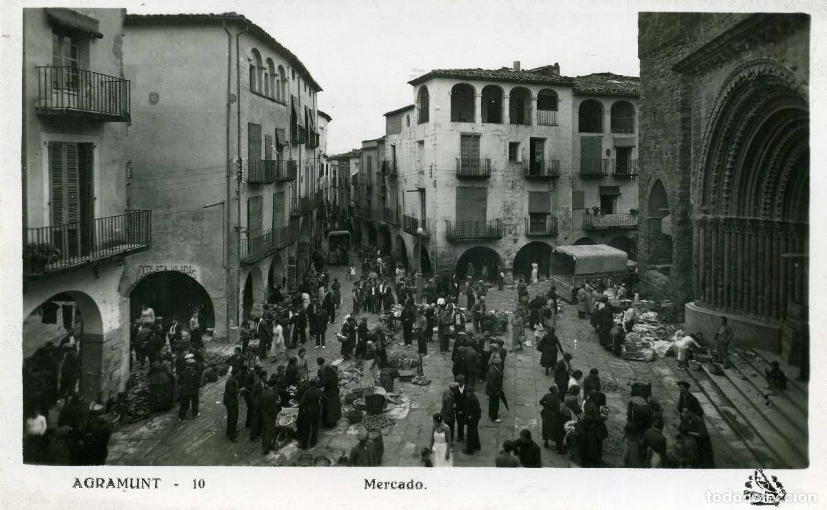 Postales: AGRAMUNT - MERCADO - Foto 1
