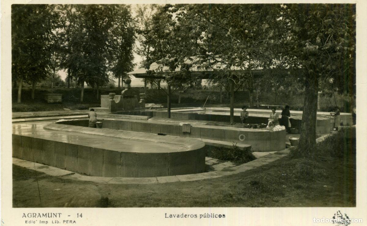 Postales: AGRAMUNT - LAVADEROS PUBLICOS - Foto 1