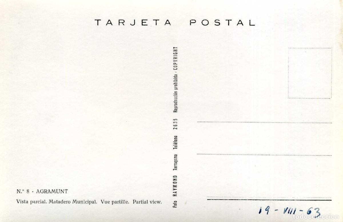 Postales: AGRAMUNT - VISTA PARCIAL - Foto 2