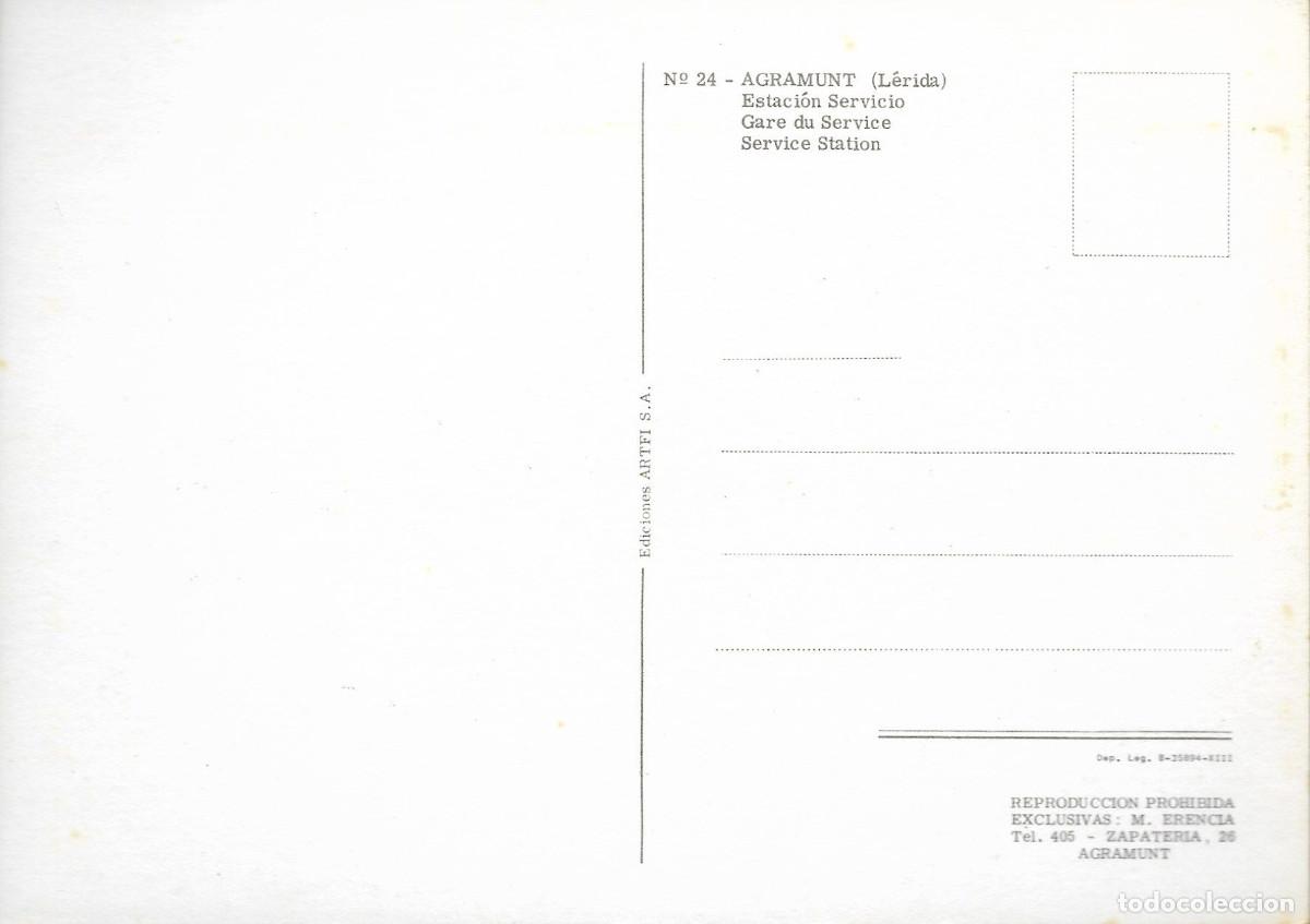 Postales: AGRAMUNT - ESTACION DE SERVICIO - Foto 2