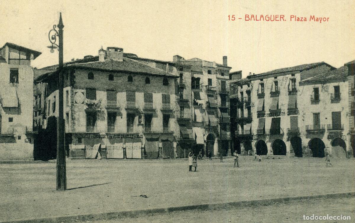 Postales: BALAGUER - PLAZA MAYOR - Foto 1