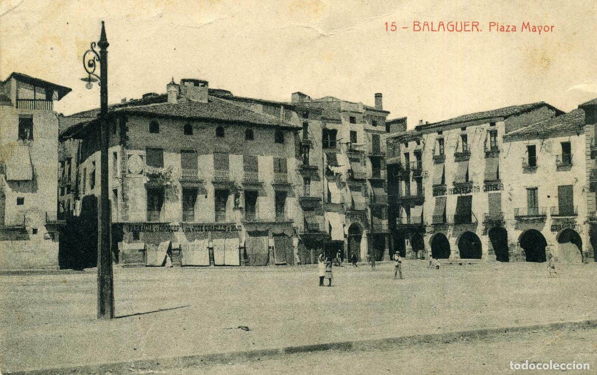 Postales: BALAGUER - PLAZA MAYOR - Foto 1