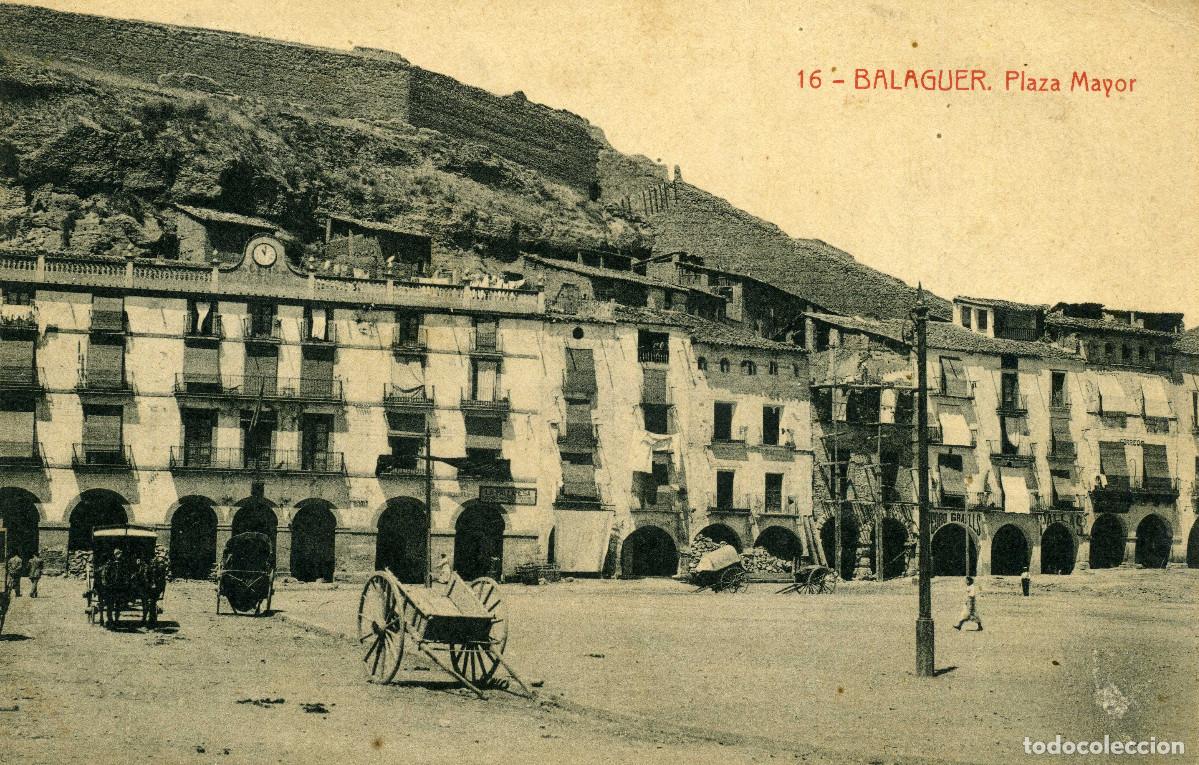 Postales: BALAGUER - PLAZA MAYOR - Foto 1