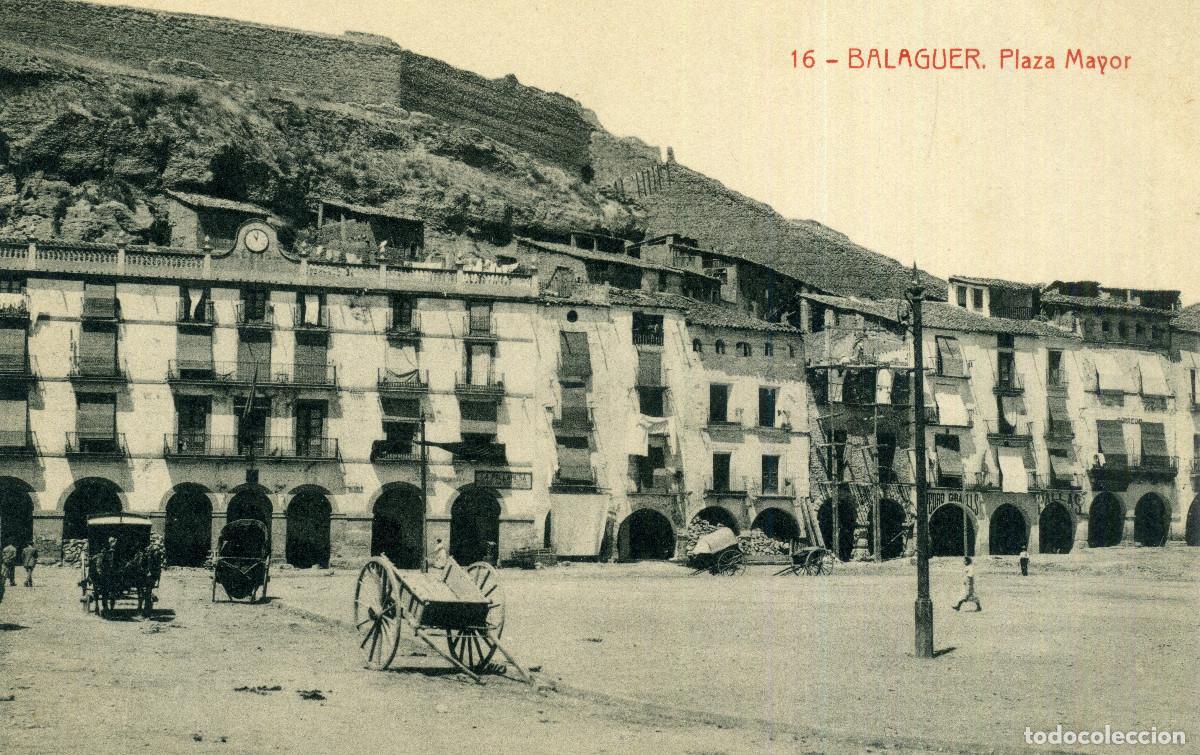 Postales: BALAGUER - PLAZA MAYOR - Foto 1