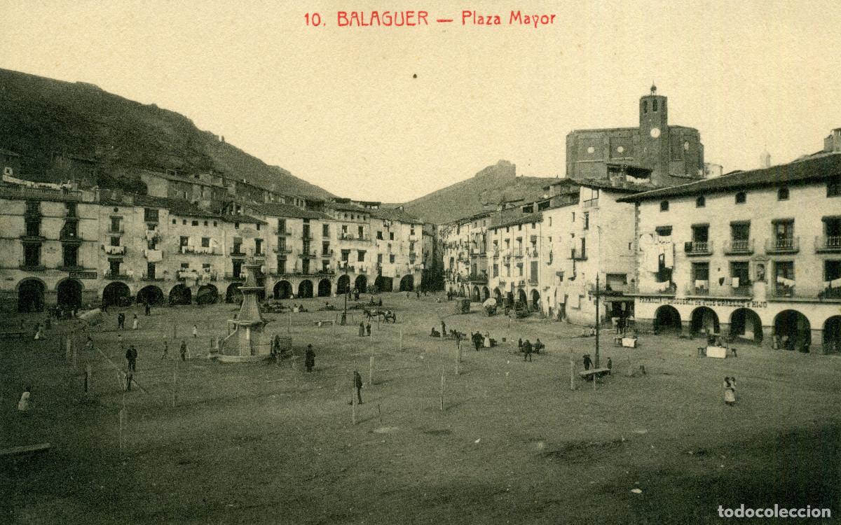 Postales: BALAGUER - PLAZA MAYOR - Foto 1