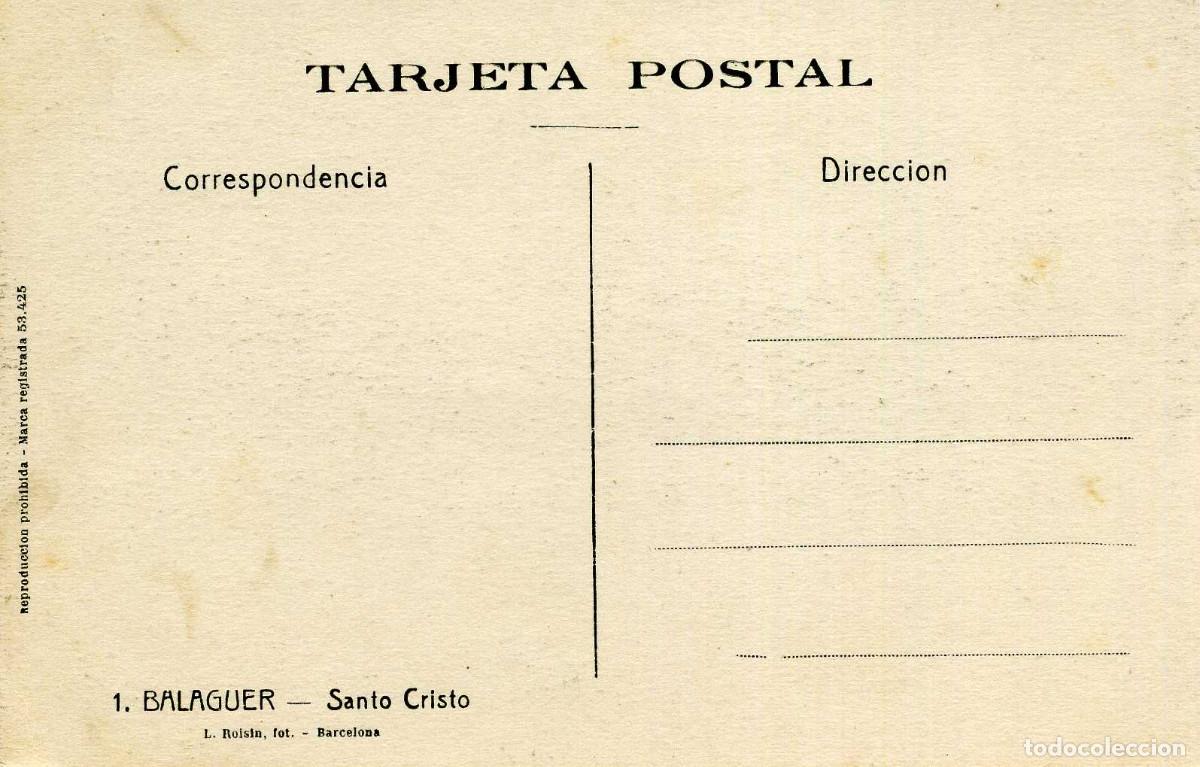 Postales: BALAGUER - SANTO CRISTO - Foto 2