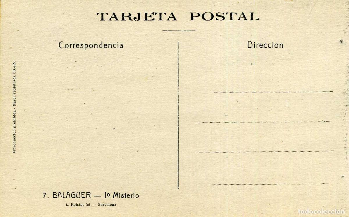 Postales: BALAGUER - I MISTERIO - Foto 2